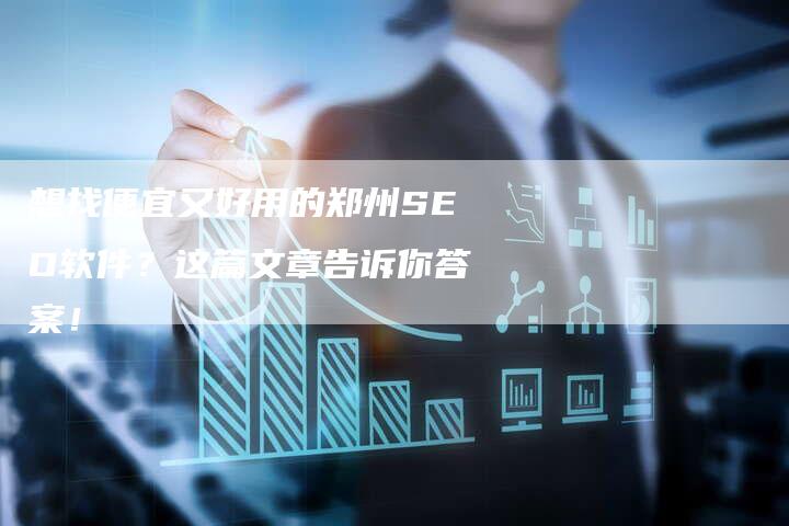 想找便宜又好用的郑州SEO软件？这篇文章告诉你答案！