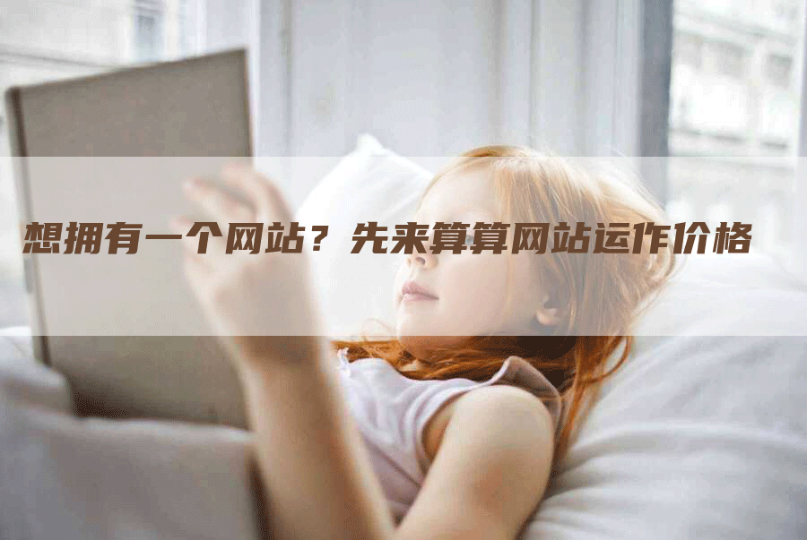 想拥有一个网站？先来算算网站运作价格