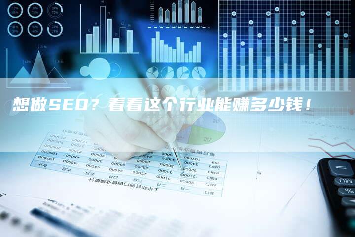 想做SEO？看看这个行业能赚多少钱！